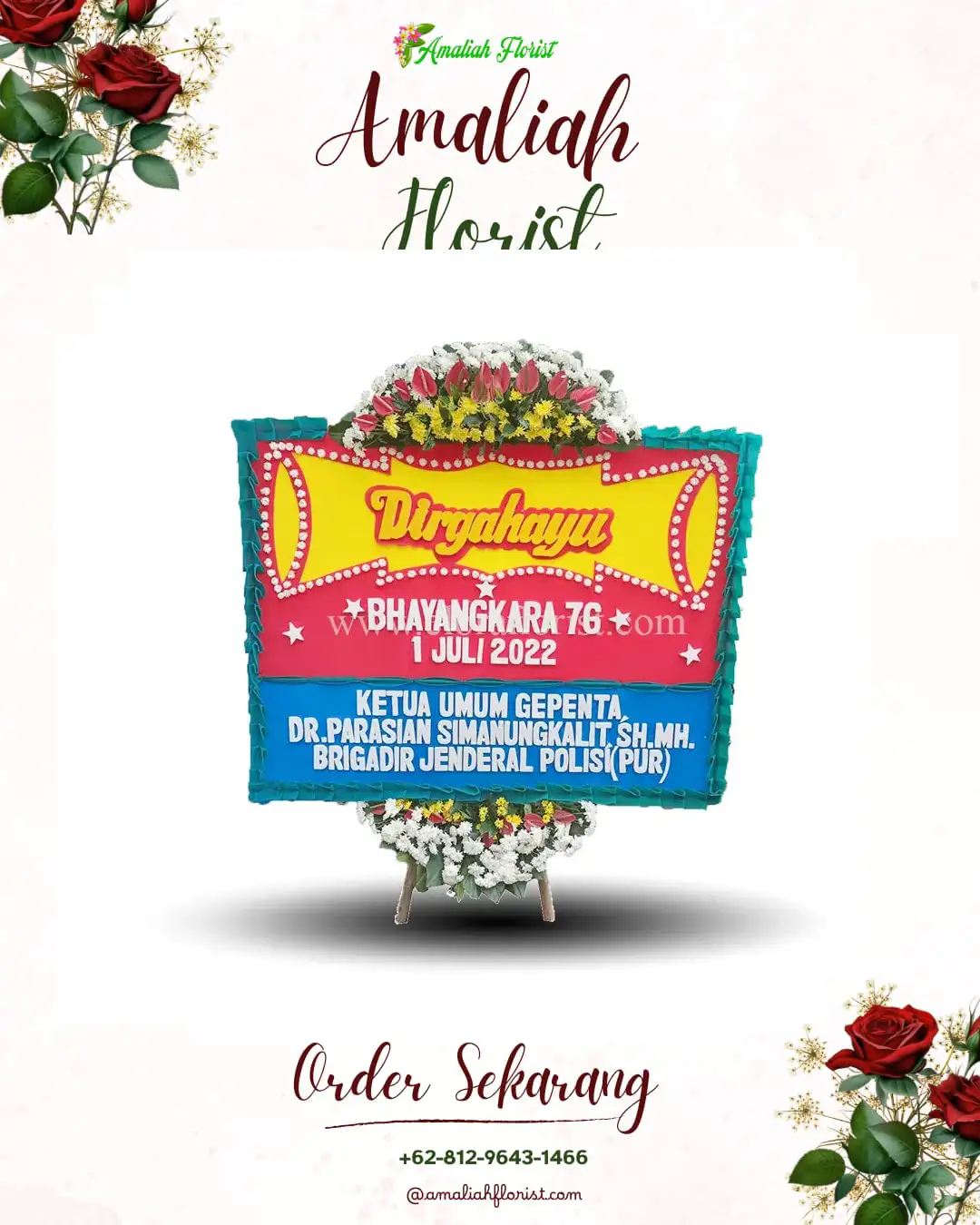 Papan Bunga HUT Ulang Tahun Watesumpak